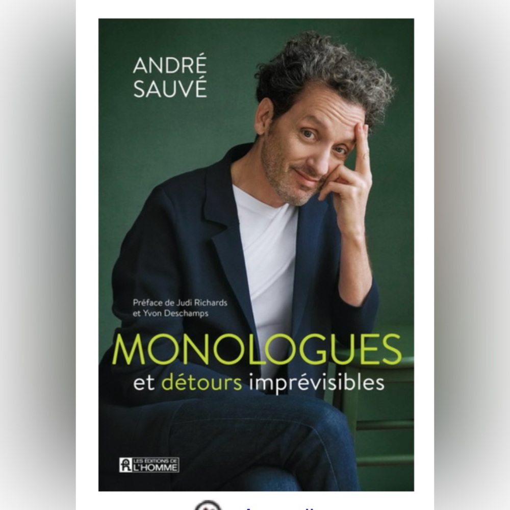 Livre, Français, “Monologues et détours imprévisibles” d’André Sauvé